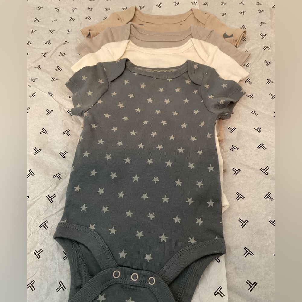 Cloud Island 4-pack  Baby One Piece